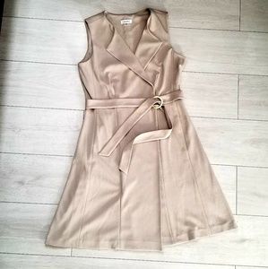 Calvin Klein embellished wrap dress